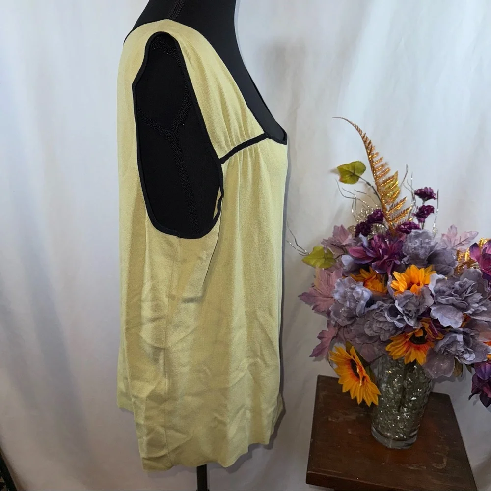 Emma James Green Knit Tank Top Contrast Trim Sleeveless Plus 3X - Picture 4 of 8